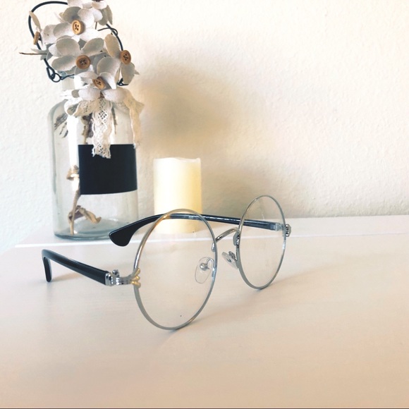 Oversized Round Hipster Glasses - Picture 2 of 6